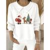 Womens Oversized Long Sleeve Crewneck Sweatshirt 2025 Fall Casual Pullover With 3D Print Acrylic Fabric