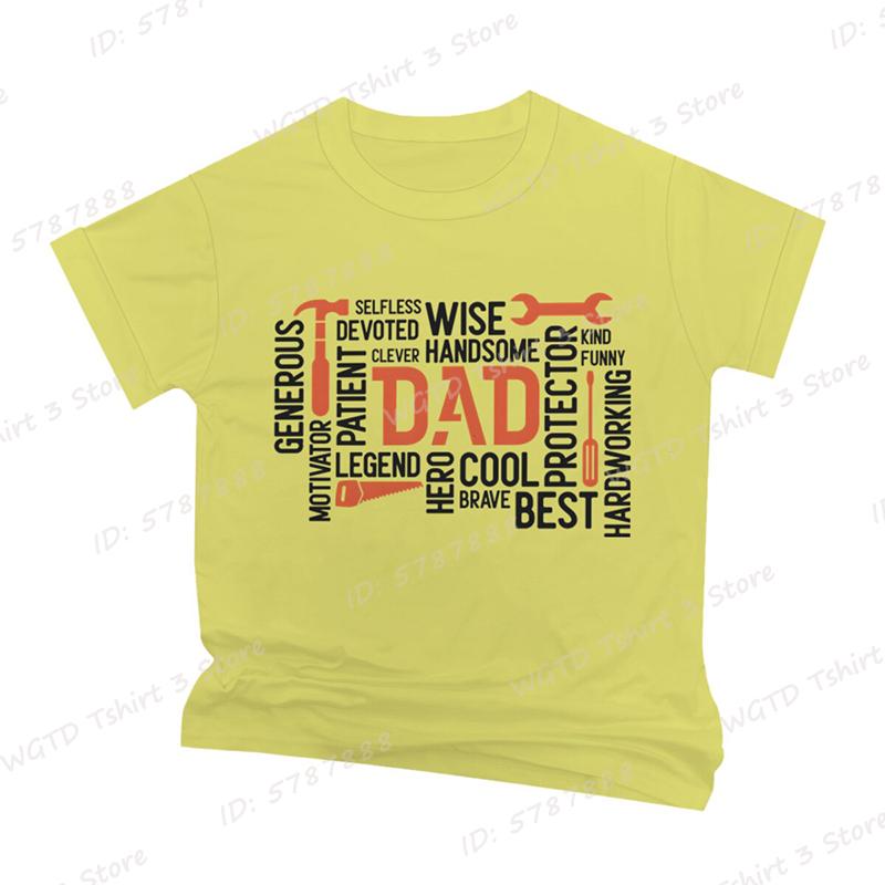 

Dad The Man The Myth Daddy The Legend T-shirts Men s Summer Casual Short Sleeved Tees Tops Father s Day T-shirt Funny Dad Shirt 3XL