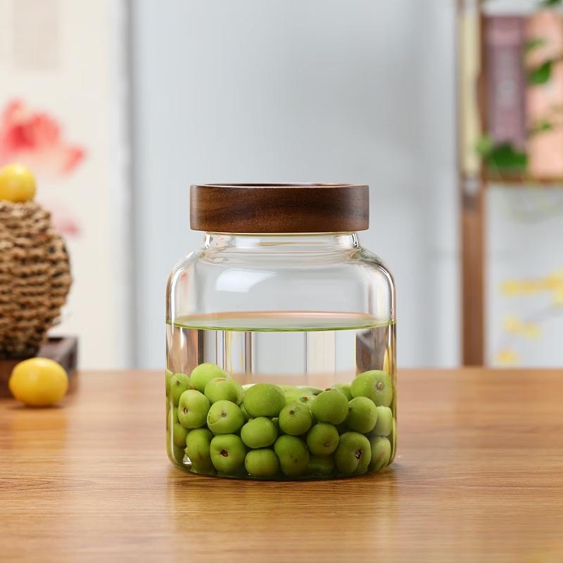 

ZISIZ 1500ml Large Glass Screw-Cap Storage Jar