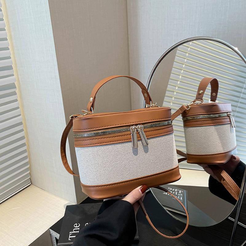 Fashion Round Bucket Bags For Women's Daily Used, Leopard Pattern Crossbody Shoulder Bag For Commuting, Casual Ladies Handbags