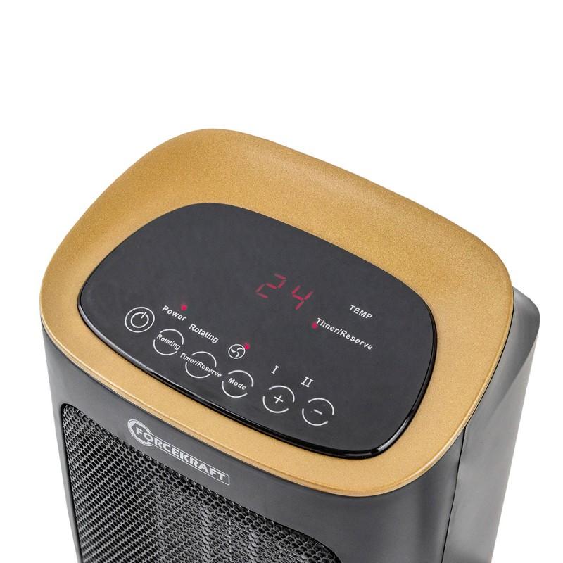 Fan heater, ceramic heater, 1800W, 4 modes, remote control