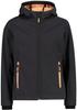 CMP Girl Softshell Fix Hood Jacket (3A29385N) Girls Jacket Fix Hood (3a29385n-10ut) Anthracite-salmon