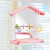 Anti-slip Bird Mirror with Perch Bite-resistance Bird Mirror for Cage Bird Cage Toys  Outdoor