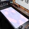 Cute Starry Cloud Large Gaming Mouse Pad Kawaii Pastel Desk Mat for Aesthetic Setup