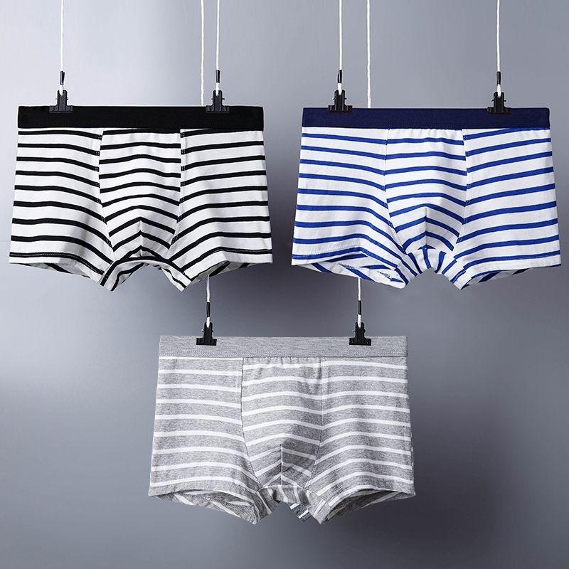 3ks Pruhované Sexy Pánské Spodní Prádlo Boxerky Kalhotky Bezešvé Pánské Spodní Prádlo Boxery Pánské Spodky Bikiny Spodní Prádlo Muž Základní