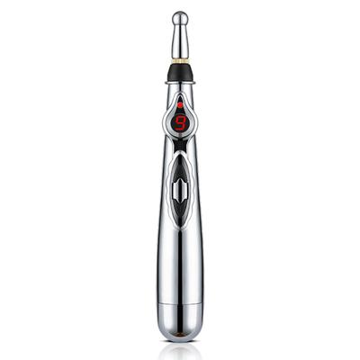 Electric Acupuncture Massage Pen Reduce Discomfort Acupoint Meridians Massager Pen with 3 Heads