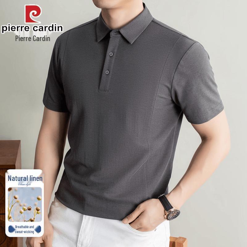 Pierre Cardin Men s Linen Blend Polo Shirt 52