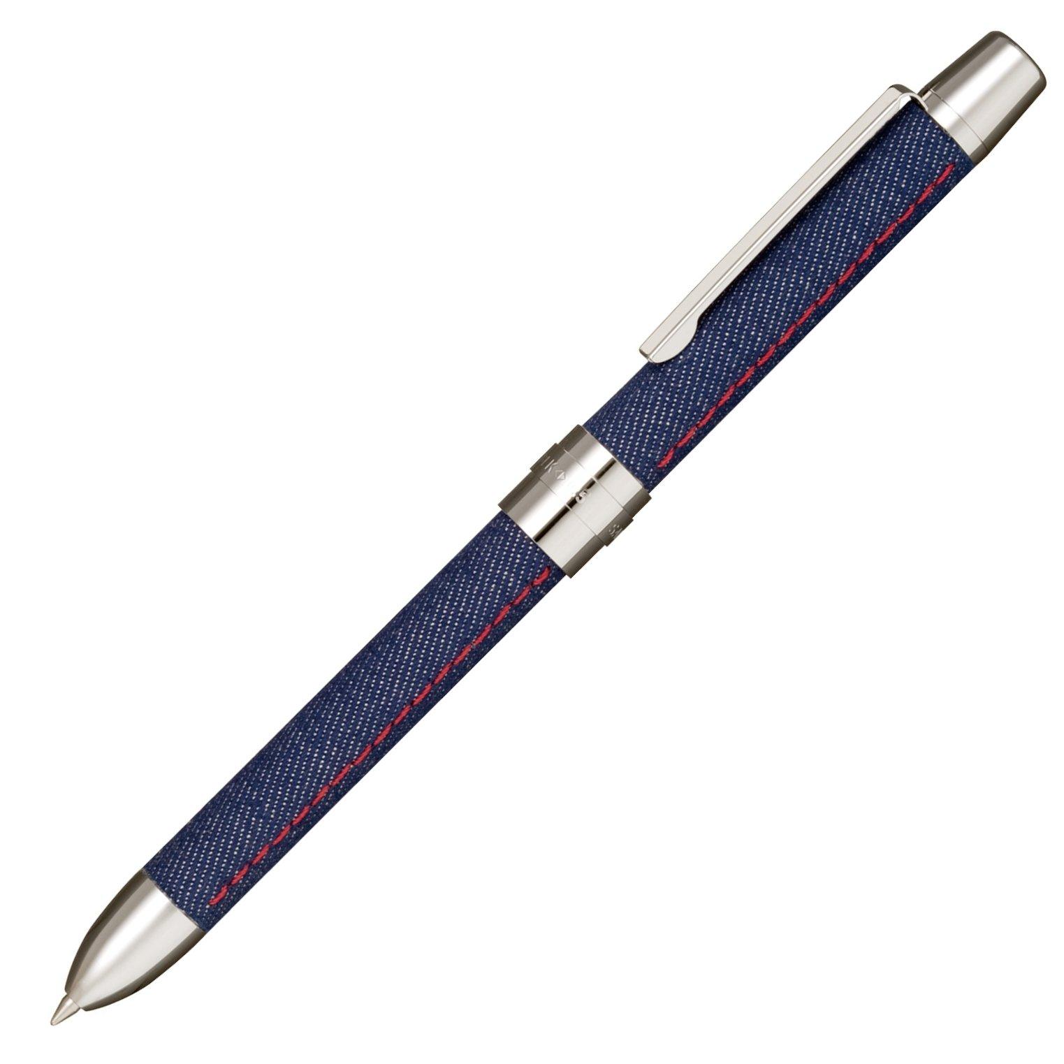 

Sailor Refino d Multi-Function Fountain Pen, 2 Colors + Sharpener, Denim Fabric, Indigo, 160326242