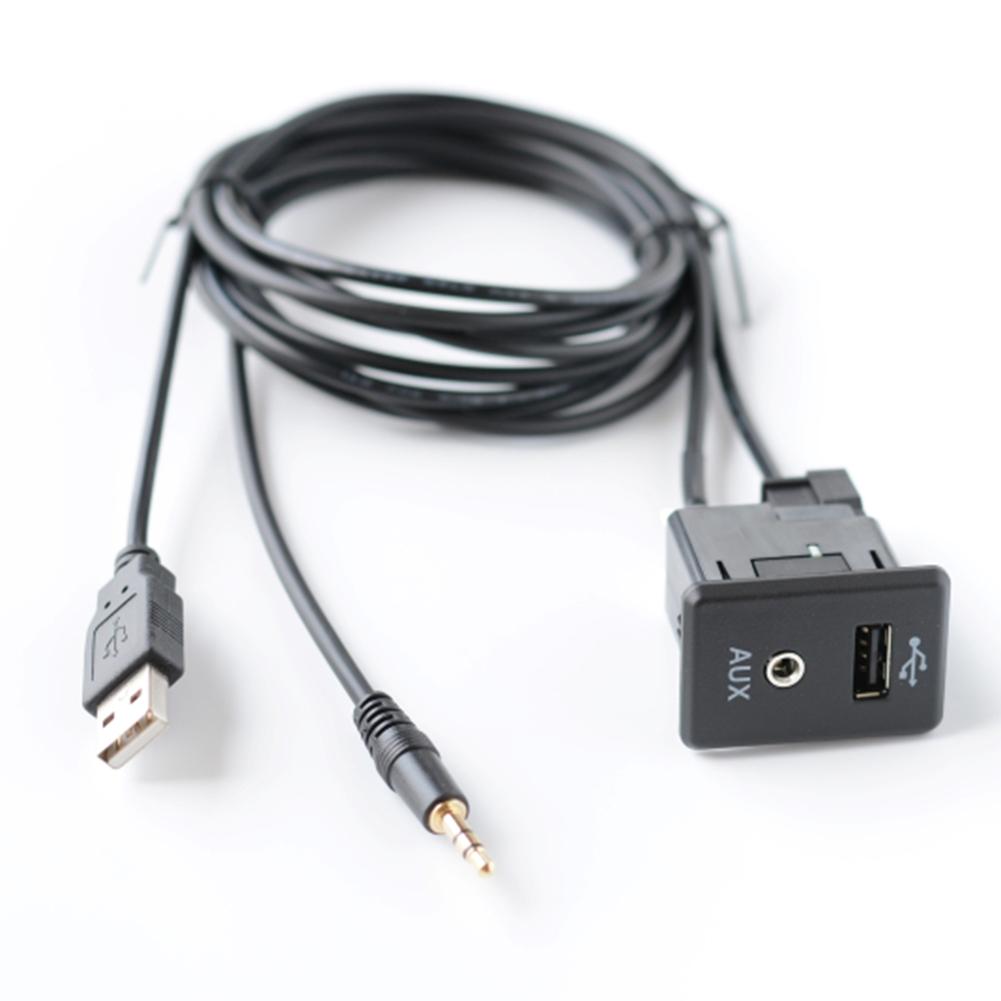 AUX Audio Socket with USB Cable for Nissan 280234BA0B 2013 2019 Quick Use