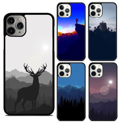 Sky Minimal Forest Coque Soft Phone Case For iPhone 14 XR X XS Max 5S 6S 7 8 Plus SE 2020 11 12 13 Pro Max Mini Phone Cover