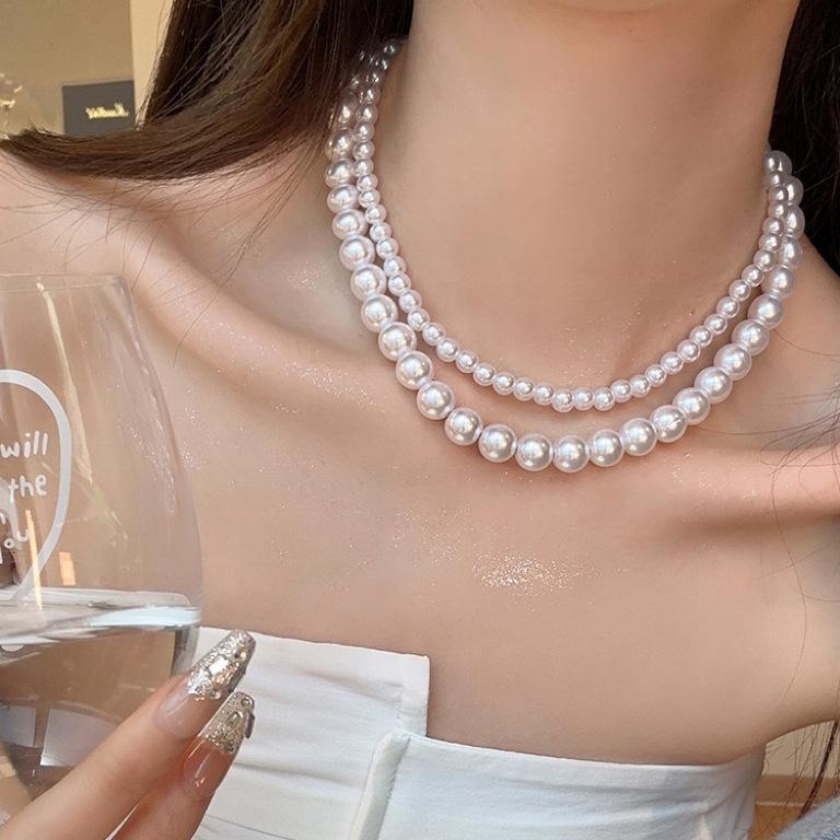 High-End French Retro Pearl Clavicle Necklace for Women: Versatile, Elegant, Simple Luxury Choker