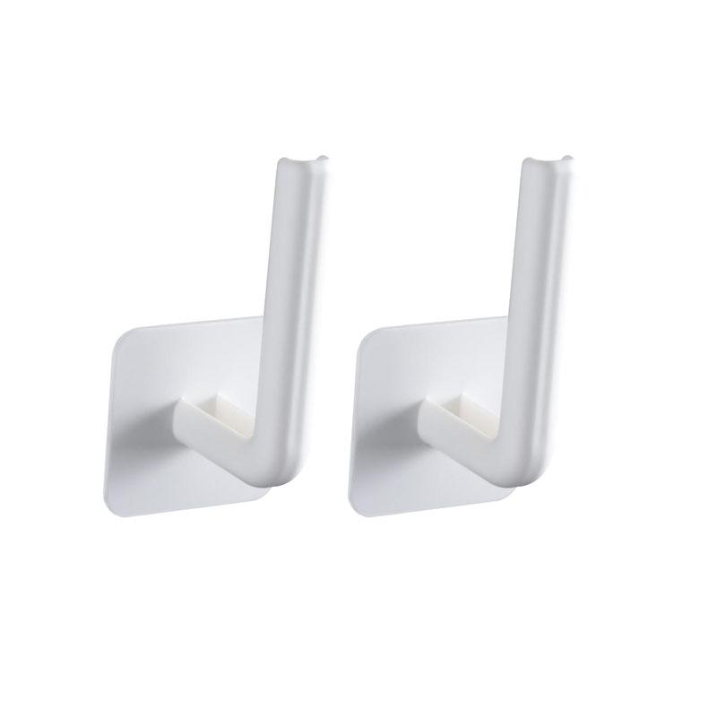 Multifunctional Hat Hook Rack Toilet Paper Holder Wall Mount Hook Punch-Free Kitchen Board Pot Lid Rack Utility Hooks