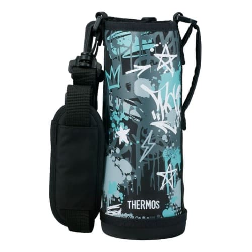 Thermos Replacement 2-Way Bottle FJJ-1001WF with Handy Pouch, Black Aqua (BKAQ)