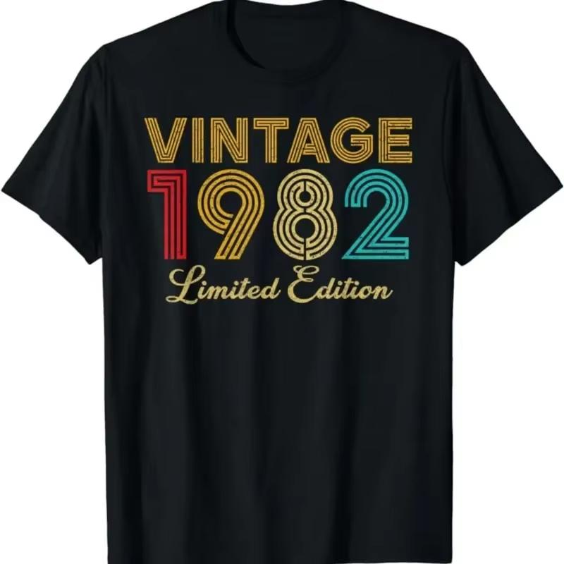 New 1982 Born Rock This Summer with Our Vintage Birthday TShirt Retro Streetwear Style Vintage Retro for Mens Graphic TShirts S