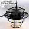 LED Camping Lamp Retro Portable Camping Lantern Waterproof Emergency Light Stepless Dimmable Hanging TentLamp for Outdoor Hiking