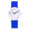 Cartoon Colorful Number Women's Jelly Silicone Strap Quartz Wristwatch
