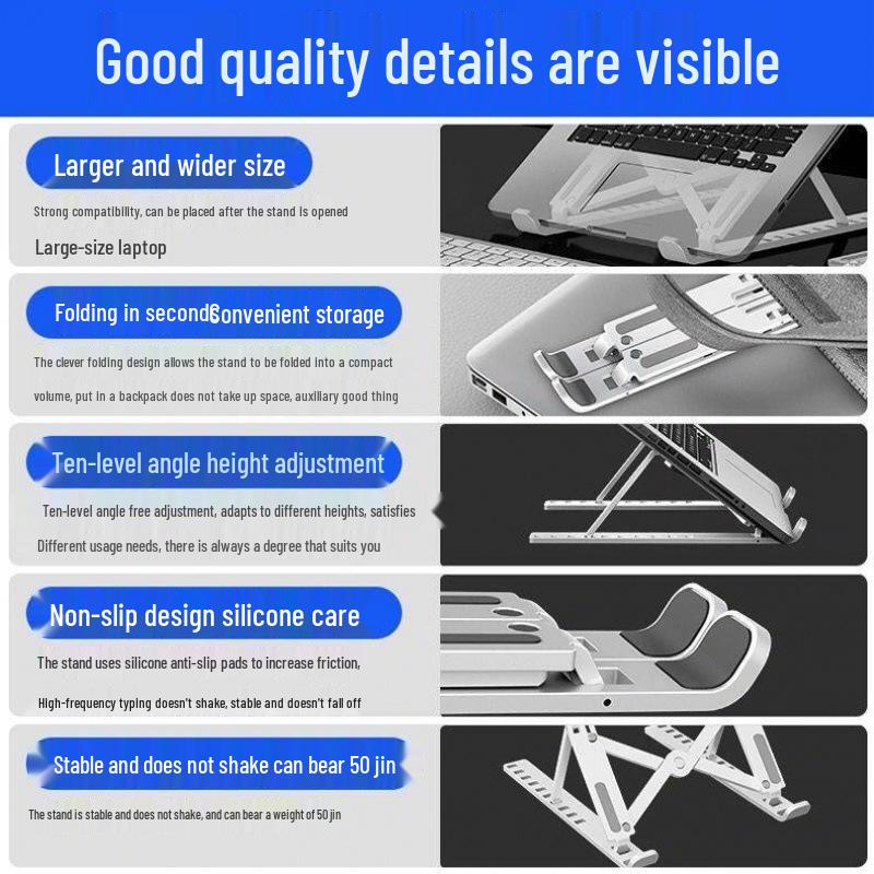 Foldable Vertical Cooling Laptop Stand for Gaming and Universal Use