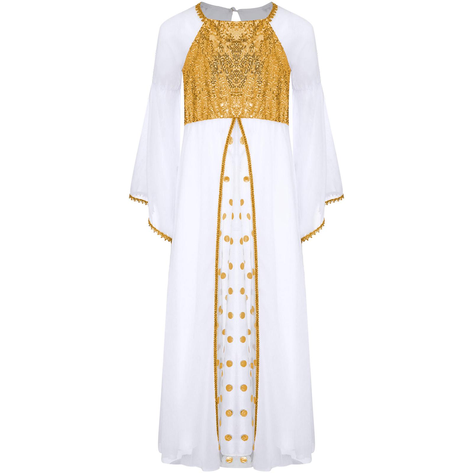 Girl Nativity Scene Mary Costumes with Cape Kids Halloween Carnival Dress Biblical Theme Parties Cosplay Party Fancy Dress 6
