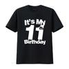 11th Birthday It S My 11 Year Old T Shirt Vintage Washed Stylish Unisex Fashion Designer Clothes Stretched Homme Slightly