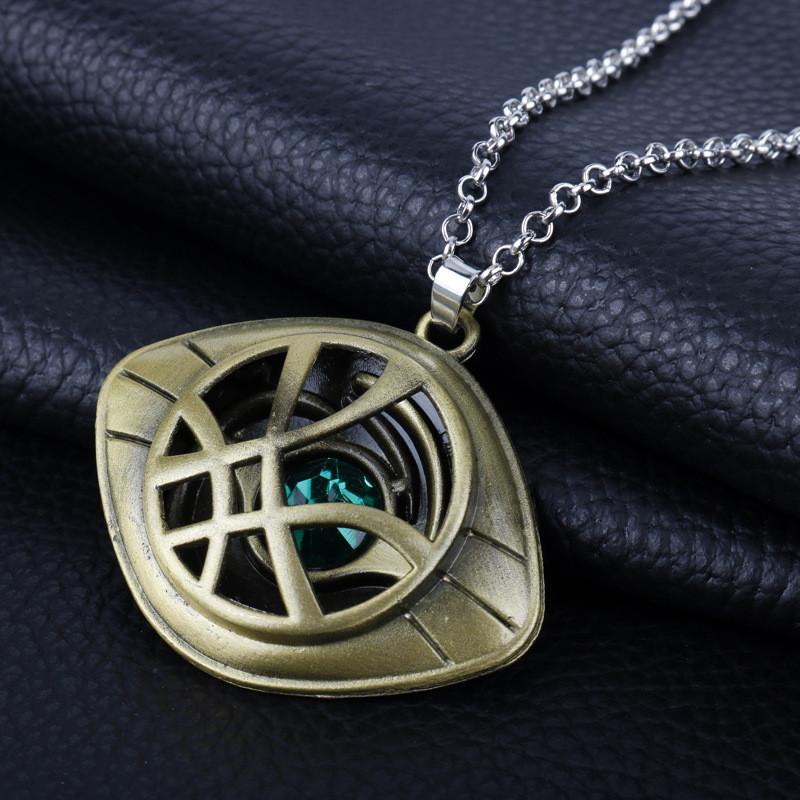 

Movie Doctor Strange Jewelry Pendant Chain Alloy Geometric Style Unisex For Gift Copper Necklace