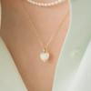14k Heart Gemstone 10mm Necklace (14k Gold) #LFN10