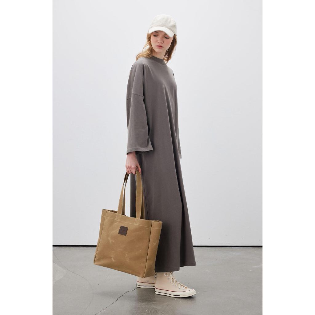 Oversize Long Comfortable Dress Anthracite