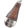 Great BERLUTI Full Scrit Calligraphy Shoehorn Keyring Silver brown leather Used