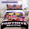 3pcs Custom Name Fortnite Bedding Set Duvet Cover Closure Includes 1 Duvet Cover & 2 Pillowcases, Soft and Comfortable for All Seasons.