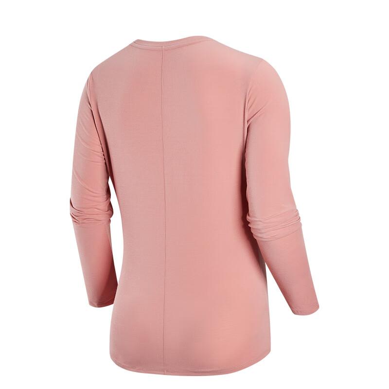 Nike Dri-FIT One Luxe Pullover Crew Neck Long Sleeve T-Shirt Women Tops Pink DD0621-618