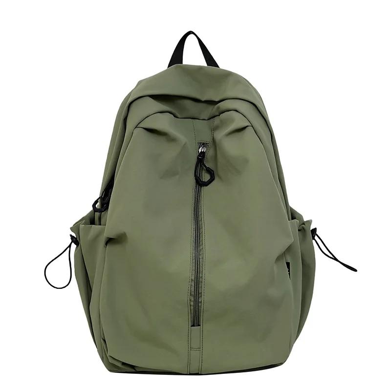 

Универсальный нейлоновый мужской рюкзак 15,6 дюйма большой вместимости рюкзаки для ноутбука унисекс водонепроницаемая школьная сумка подростковая сумка для колледжа для книг зелёный