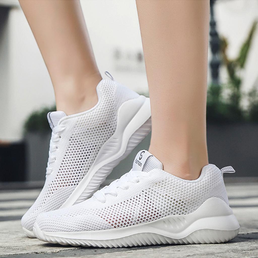 Women's Fly Woven Breathable Running Shoes Outdoor Casual Shoes