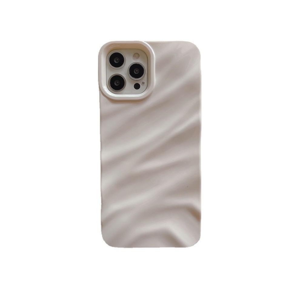 Zijdeachtige 3D Textuur Effen Kleur Telefoonhoesje voor iPhone 17 Pro Max/16/15/14/13