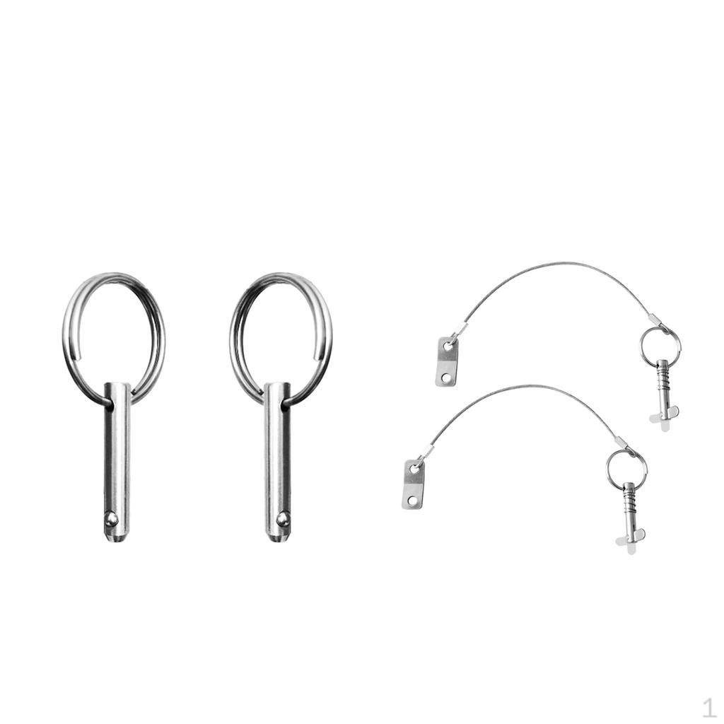 4 Boat 1/4"Stainless Steel W/ Lanyard