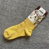 Mid-Calf Cartoon Cotton Socks — All-Season Style