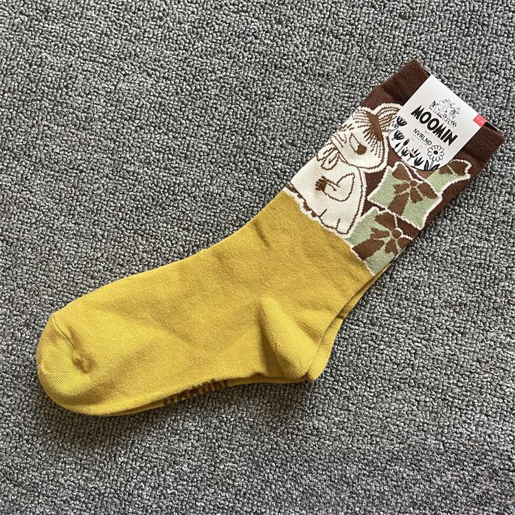 Mid-Calf Cartoon Cotton Socks — All-Season Style