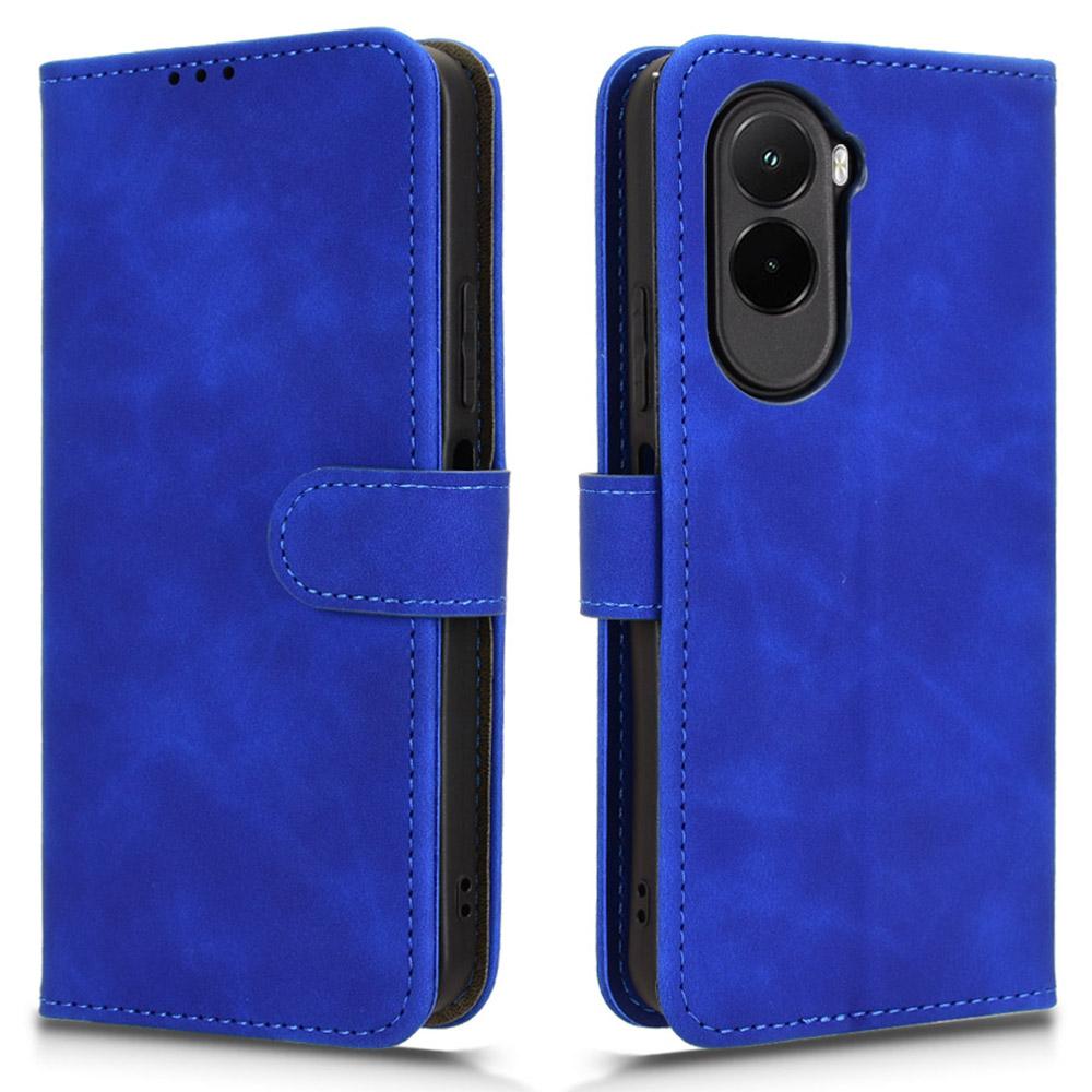 For Xiaomi Poco M7 4G (EU) (171mm) Leather Case Skin Feel Anti Drop Wallet Stand Flip Phone Cover