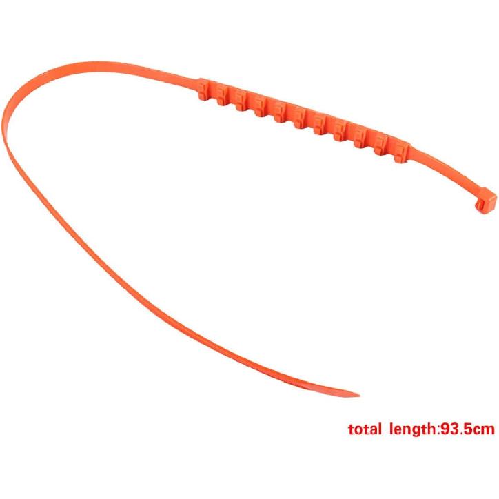 Low Temperature Resistant 10 Pcs/Set Reusable Tire Chains, Easy to Install Wheel Chains, Orange Colour for Car Truck Snow Chains Car Snow Chains for
