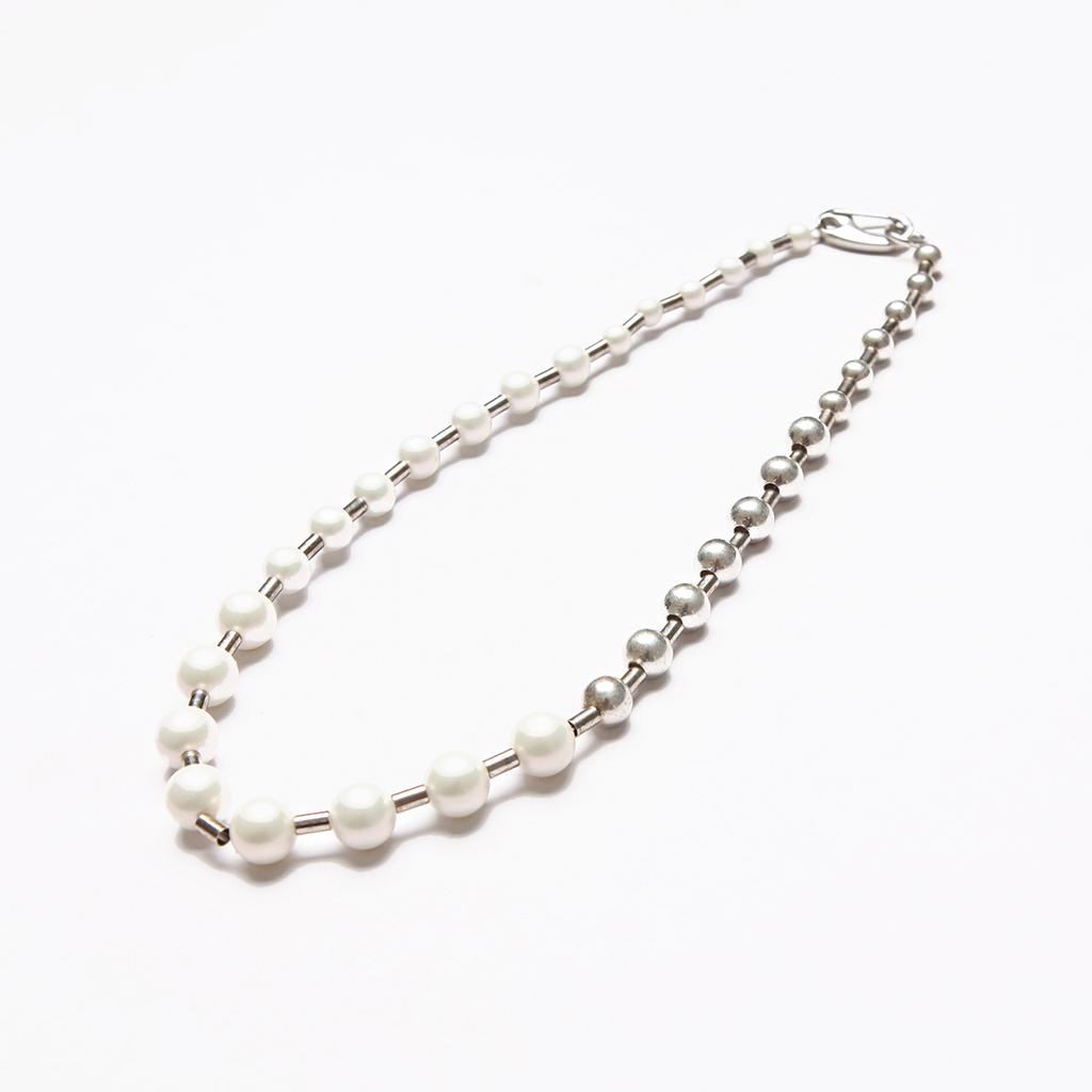 Armo Ball Chain Pearl Necklace Version 3