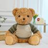Retro Sweater Bear Plush Toys Children Sleeping Comfort Pillow Grab Machine Doll Home Decoration Gift