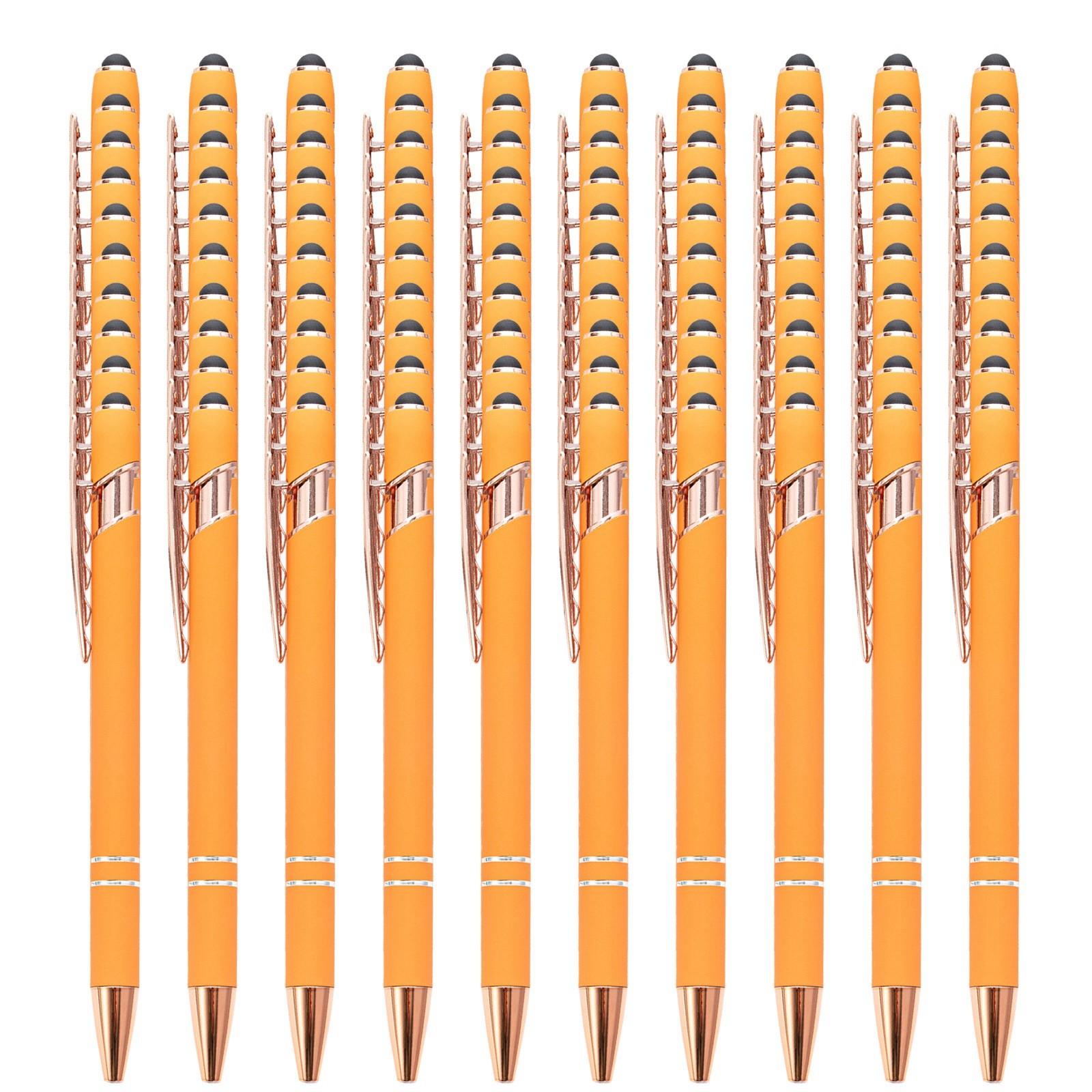 

100 шт персонализированная шариковая ручка с гравировкой персонализированный подарок на годовщину для мужчин и женщин 15 мл One Size шафрановый