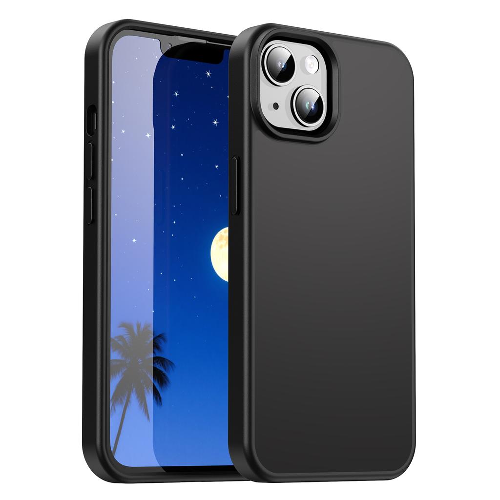 For iPhone 14/13 Case Skin Touch Matte Anti Drop TPU PC Phone Back Cover