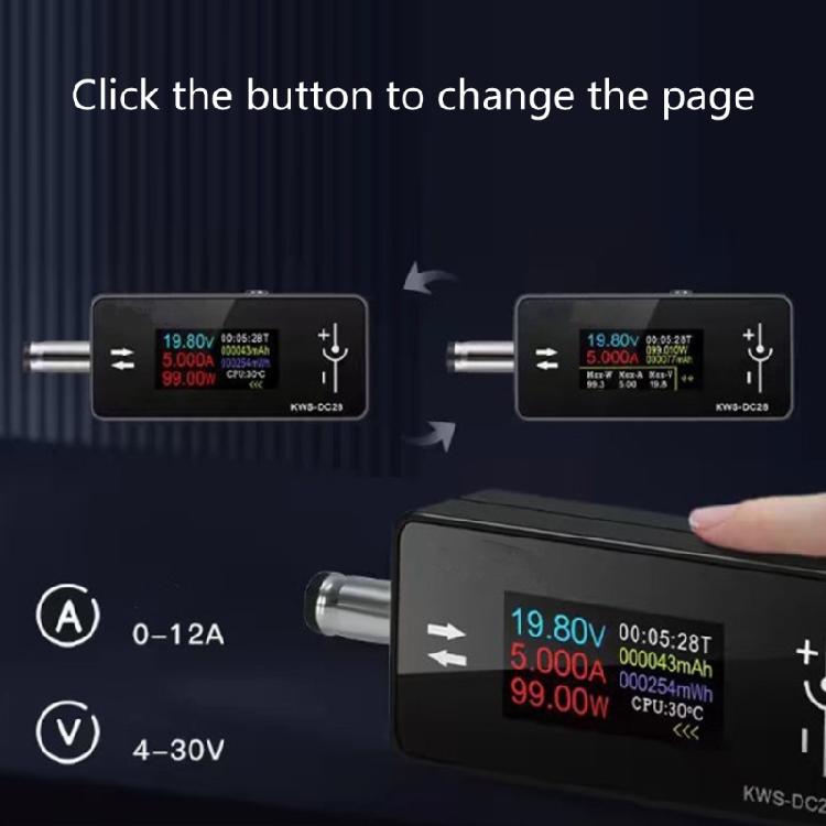 User Friendly Voltages & Current Detector with Reliable Data Support ABS Device for Professional Technicians & Hobbyists