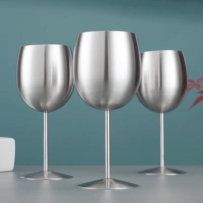Edelstahl Weingläser Matt Poliert Wodka Becher Saft Schnaps Sektkelch 350ml Becher Party Hochzeit Mini Trinkgeschirr