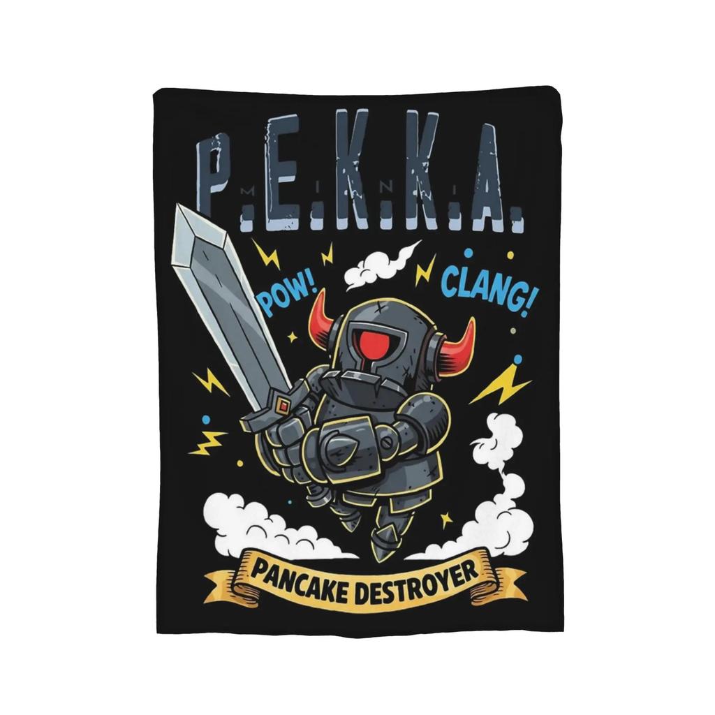 Clash Royale Goblin Fleece Blanket  Lightweight Warm Throw for Bed Couch Travel Summer Use