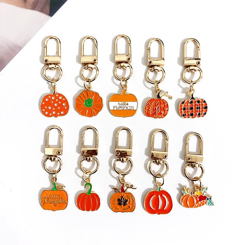 Thanksgiving Pumpkin Handbag Keychains and Ornaments - Creative Halloween Pendants & Gifts
