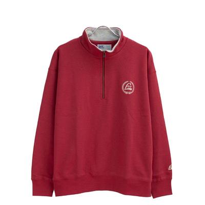 Lee Sweatshirt In Men's Half-Zip (Laurel) Red/Gray