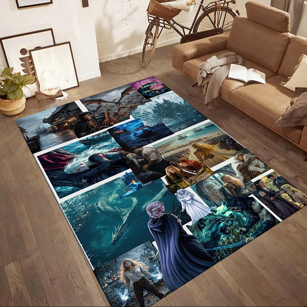 Gothic Style Area Rug Suitable for Decorate Room Balcony Foyer Entryway Anti-slip Rug Decorate Offices Gift for Festivals