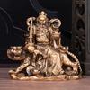 Tiger God of Wealth Zhao Gongming Character Decoration Statues Resin Sculpture Home Room Office Wind Water Features Ornaments