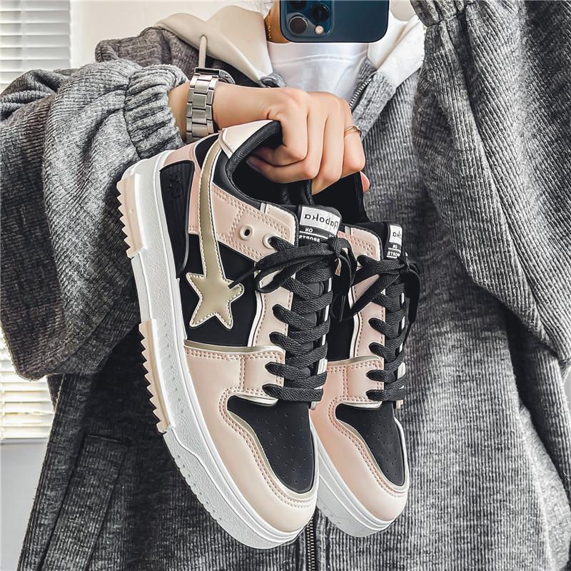 Casual shoes men's four-season board shoes men's shoes new couple shoes one man and one woman versatile sports shoes