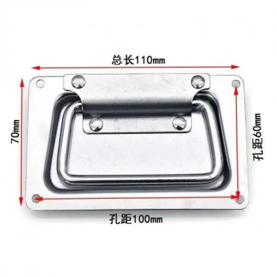Heavy-duty Folding Air Box Handle With Embedded And Thickened Cover Ring Handle Wooden Case Toolbox 110